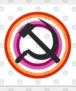 Lesbian Posters - Lesbian Pride Communist Poster TP1503 5 - Lesbian Flag Lesbian Pride Communist