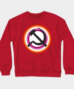 Lesbian Sweatshirts - Lesbian Pride Communist Sweatshirt TP1503 2 - Lesbian Flag Lesbian Pride Communist