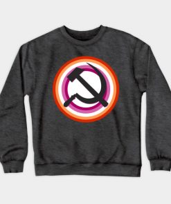 Lesbian Sweatshirts - Lesbian Pride Communist Sweatshirt TP1503 4 - Lesbian Flag Lesbian Pride Communist