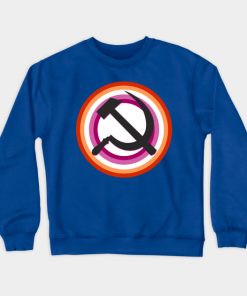 Lesbian Sweatshirts - Lesbian Pride Communist Sweatshirt TP1503 5 - Lesbian Flag Lesbian Pride Communist