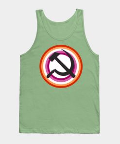 Lesbian Tank Tops - Lesbian Pride Communist Tank Top TP1503 2 - Lesbian Flag Lesbian Pride Communist