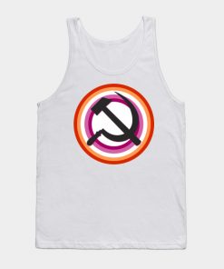 Lesbian Tank Tops - Lesbian Pride Communist Tank Top TP1503 3 - Lesbian Flag Lesbian Pride Communist