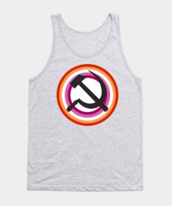 Lesbian Tank Tops - Lesbian Pride Communist Tank Top TP1503 4 - Lesbian Flag Lesbian Pride Communist