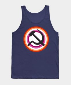 Lesbian Tank Tops - Lesbian Pride Communist Tank Top TP1503 6 - Lesbian Flag Lesbian Pride Communist