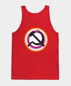 Lesbian Tank Tops - Lesbian Pride Communist Tank Top TP1503 7 - Lesbian Flag Lesbian Pride Communist