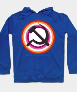 Lesbian Hoodies - Lesbian Pride Communist Hoodie TP1503 2 - Lesbian Flag Lesbian Pride Communist
