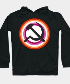 Lesbian Hoodies - Lesbian Pride Communist Hoodie TP1503 3 - Lesbian Flag Lesbian Pride Communist