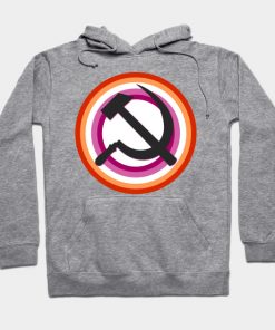 Lesbian Hoodies - Lesbian Pride Communist Hoodie TP1503 4 - Lesbian Flag Lesbian Pride Communist