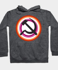 Lesbian Hoodies - Lesbian Pride Communist Hoodie TP1503 5 - Lesbian Flag Lesbian Pride Communist