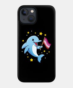 Lesbian Cases - Lesbian Dolphin Lesbian Pride Phone Case TP1503 10 - Lesbian Flag Lesbian Dolphin Lesbian Pride