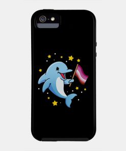 Lesbian Cases - Lesbian Dolphin Lesbian Pride Phone Case TP1503 15 - Lesbian Flag Lesbian Dolphin Lesbian Pride