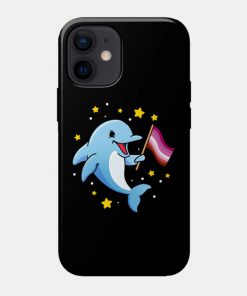 Lesbian Cases - Lesbian Dolphin Lesbian Pride Phone Case TP1503 16 - Lesbian Flag Lesbian Dolphin Lesbian Pride