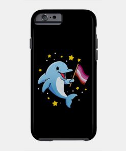Lesbian Cases - Lesbian Dolphin Lesbian Pride Phone Case TP1503 17 - Lesbian Flag Lesbian Dolphin Lesbian Pride