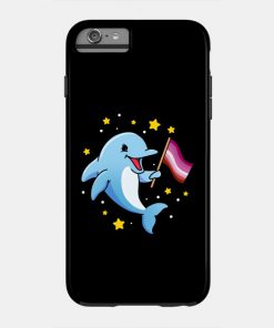 Lesbian Cases - Lesbian Dolphin Lesbian Pride Phone Case TP1503 19 - Lesbian Flag Lesbian Dolphin Lesbian Pride