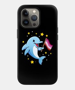 Lesbian Cases - Lesbian Dolphin Lesbian Pride Phone Case TP1503 20 - Lesbian Flag Lesbian Dolphin Lesbian Pride