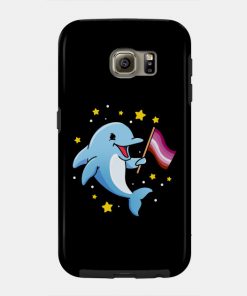 Lesbian Cases - Lesbian Dolphin Lesbian Pride Phone Case TP1503 21 - Lesbian Flag Lesbian Dolphin Lesbian Pride