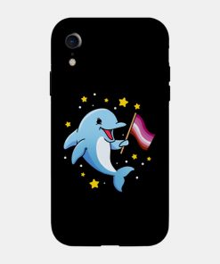 Lesbian Cases - Lesbian Dolphin Lesbian Pride Phone Case TP1503 22 - Lesbian Flag Lesbian Dolphin Lesbian Pride