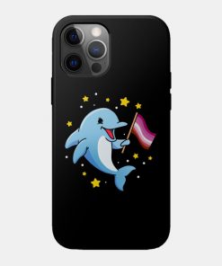 Lesbian Cases - Lesbian Dolphin Lesbian Pride Phone Case TP1503 23 - Lesbian Flag Lesbian Dolphin Lesbian Pride