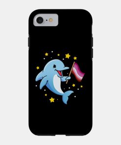 Lesbian Cases - Lesbian Dolphin Lesbian Pride Phone Case TP1503 26 - Lesbian Flag Lesbian Dolphin Lesbian Pride