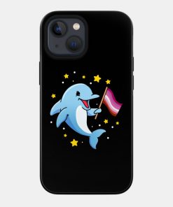 Lesbian Cases - Lesbian Dolphin Lesbian Pride Phone Case TP1503 27 - Lesbian Flag Lesbian Dolphin Lesbian Pride