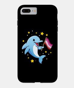 Lesbian Cases - Lesbian Dolphin Lesbian Pride Phone Case TP1503 28 - Lesbian Flag Lesbian Dolphin Lesbian Pride