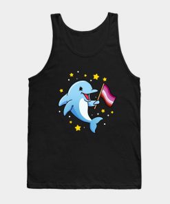 Lesbian Tank Tops - Lesbian Dolphin Lesbian Pride Tank Top TP1503 4 - Lesbian Flag Lesbian Dolphin Lesbian Pride