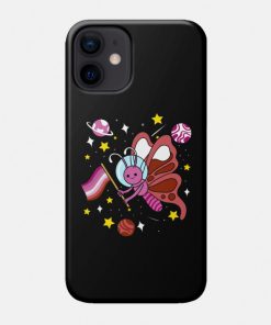 Lesbian Cases - Lesbian Butterfly In Space Lesbian Pride Phone Case TP1503 7 - Lesbian Flag Lesbian Butterfly In Space Lesbian Pride