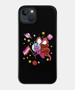Lesbian Cases - Lesbian Butterfly In Space Lesbian Pride Phone Case TP1503 9 - Lesbian Flag Lesbian Butterfly In Space Lesbian Pride
