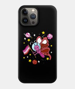 Lesbian Cases - Lesbian Butterfly In Space Lesbian Pride Phone Case TP1503 12 - Lesbian Flag Lesbian Butterfly In Space Lesbian Pride