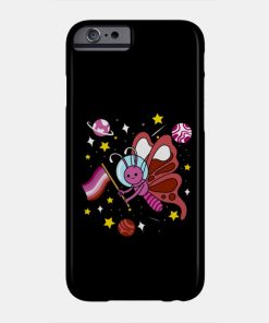 Lesbian Cases - Lesbian Butterfly In Space Lesbian Pride Phone Case TP1503 13 - Lesbian Flag Lesbian Butterfly In Space Lesbian Pride