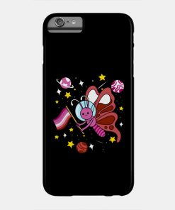 Lesbian Cases - Lesbian Butterfly In Space Lesbian Pride Phone Case TP1503 14 - Lesbian Flag Lesbian Butterfly In Space Lesbian Pride