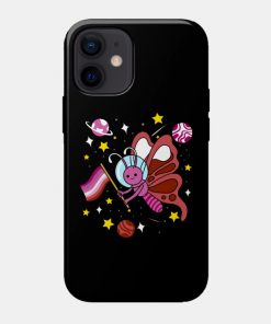 Lesbian Cases - Lesbian Butterfly In Space Lesbian Pride Phone Case TP1503 16 - Lesbian Flag Lesbian Butterfly In Space Lesbian Pride