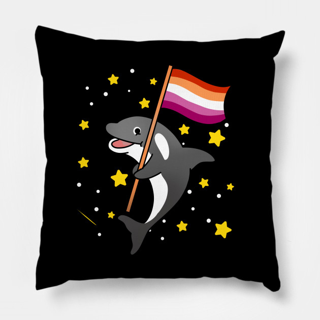 21594930_0-27 Orca With Orange Pink Lesbian Pride Flag