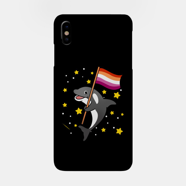 21594930_0-29 Orca With Orange Pink Lesbian Pride Flag