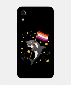 Lesbian Cases - Orca With Orange Pink Lesbian Pride Flag Phone Case TP1503 2 - Lesbian Flag Orca With Orange Pink Lesbian Pride Flag
