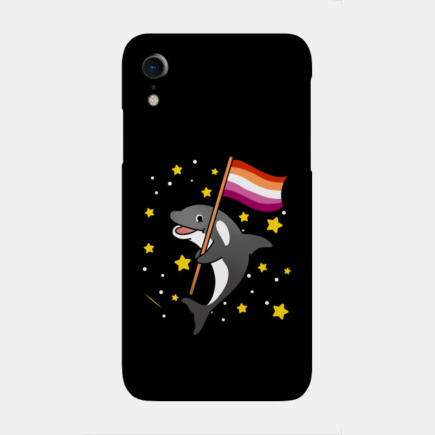 21594930_0-30 Orca With Orange Pink Lesbian Pride Flag