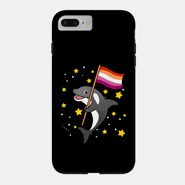 21594930_0-55 Orca With Orange Pink Lesbian Pride Flag