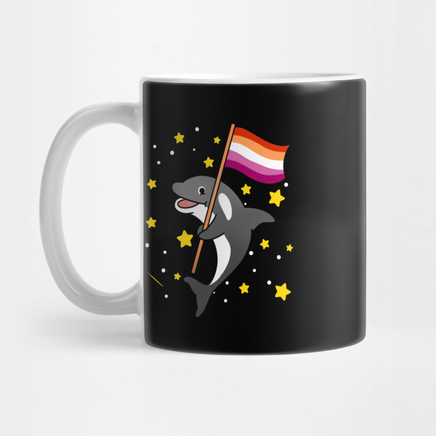 21594930_0-64 Orca With Orange Pink Lesbian Pride Flag