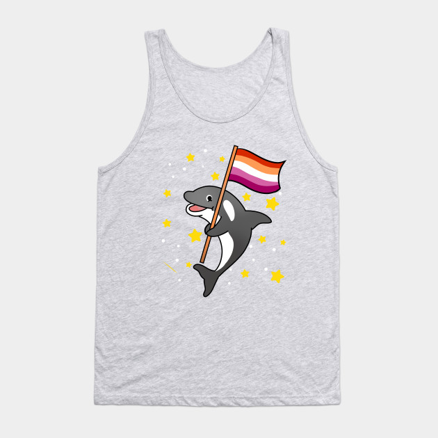 21594930_0-74 Orca With Orange Pink Lesbian Pride Flag