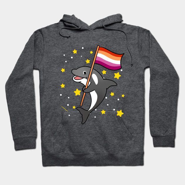 21594930_0-81 Orca With Orange Pink Lesbian Pride Flag