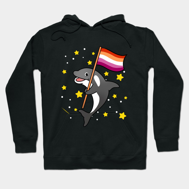 21594930_0-82 Orca With Orange Pink Lesbian Pride Flag