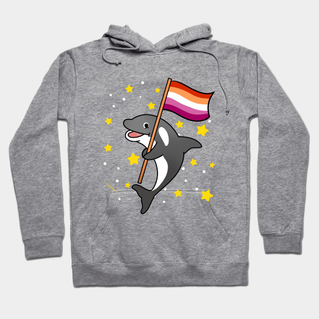 21594930_0-83 Orca With Orange Pink Lesbian Pride Flag
