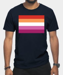Lesbian T-Shirts - Lesbian Pride Flag T-Shirt TP1503 14 - Lesbian Flag Lesbian Pride Flag