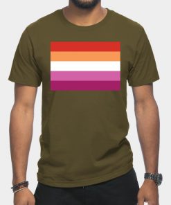 Lesbian T-Shirts - Lesbian Pride Flag T-Shirt TP1503 15 - Lesbian Flag Lesbian Pride Flag