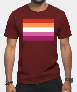 Lesbian T-Shirts - Lesbian Pride Flag T-Shirt TP1503 16 - Lesbian Flag Lesbian Pride Flag
