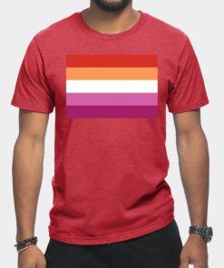Lesbian T-Shirts - Lesbian Pride Flag T-Shirt TP1503 17 - Lesbian Flag Lesbian Pride Flag
