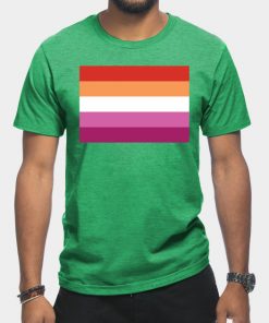 Lesbian T-Shirts - Lesbian Pride Flag T-Shirt TP1503 18 - Lesbian Flag Lesbian Pride Flag