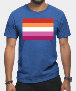 Lesbian T-Shirts - Lesbian Pride Flag T-Shirt TP1503 21 - Lesbian Flag Lesbian Pride Flag