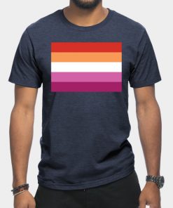 Lesbian T-Shirts - Lesbian Pride Flag T-Shirt TP1503 25 - Lesbian Flag Lesbian Pride Flag
