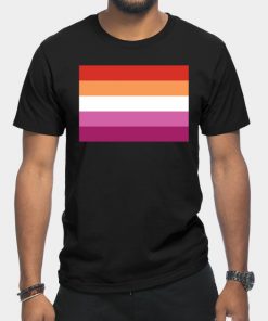 Lesbian T-Shirts - Lesbian Pride Flag T-Shirt TP1503 26 - Lesbian Flag Lesbian Pride Flag
